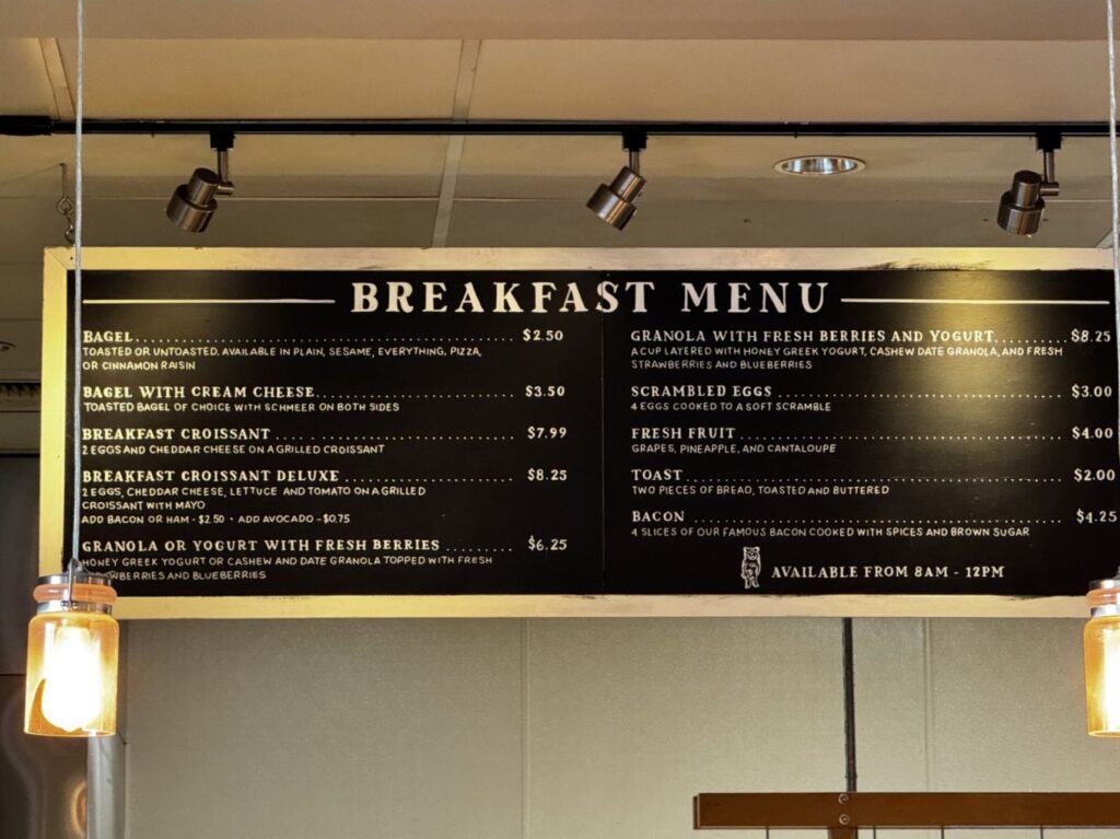 Honey Bear Bakery Menu 3